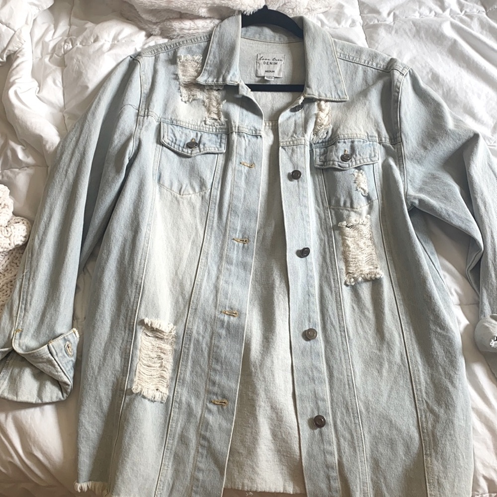 Oversized denim jacket